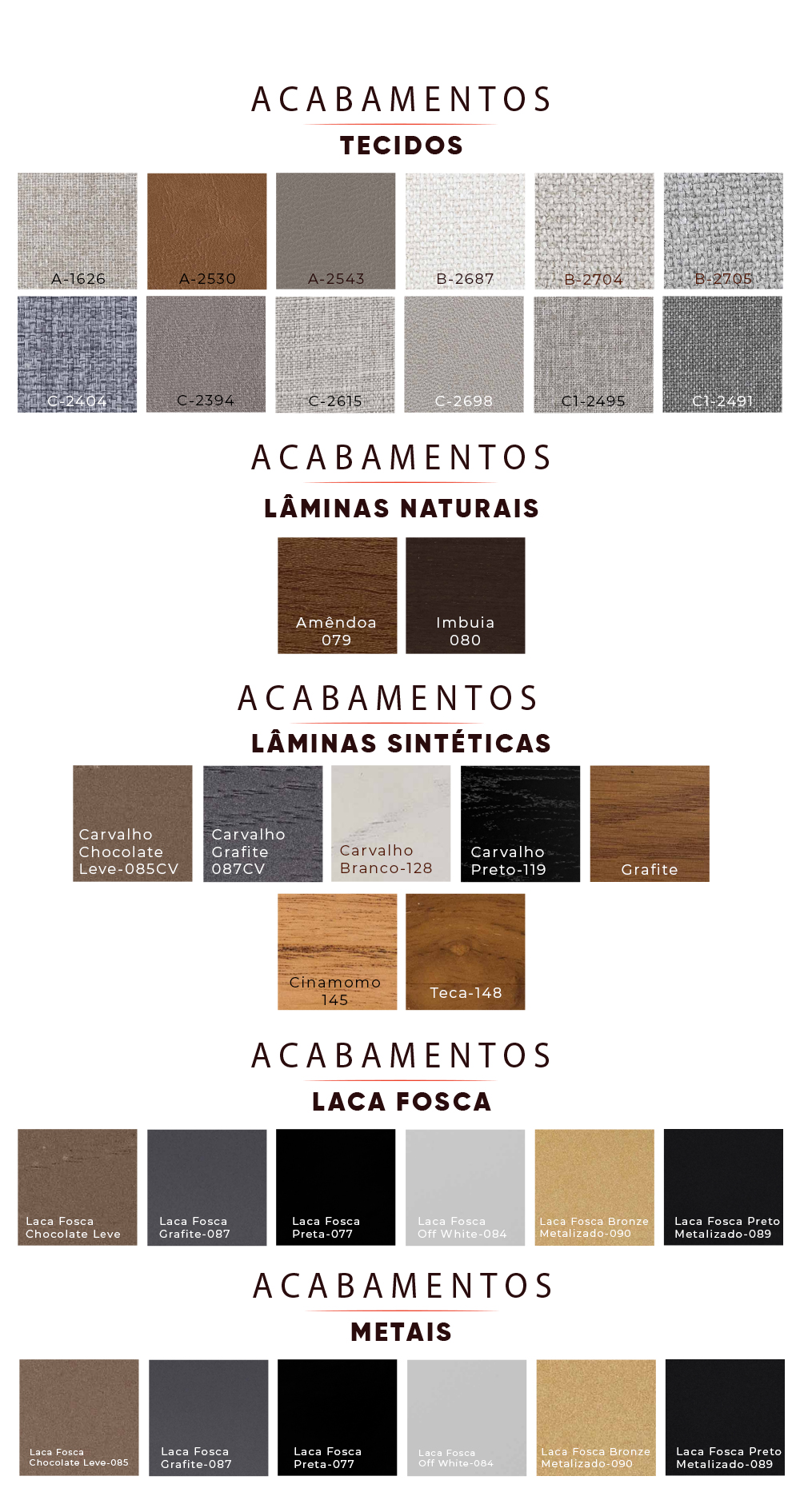 Tabela de Cores